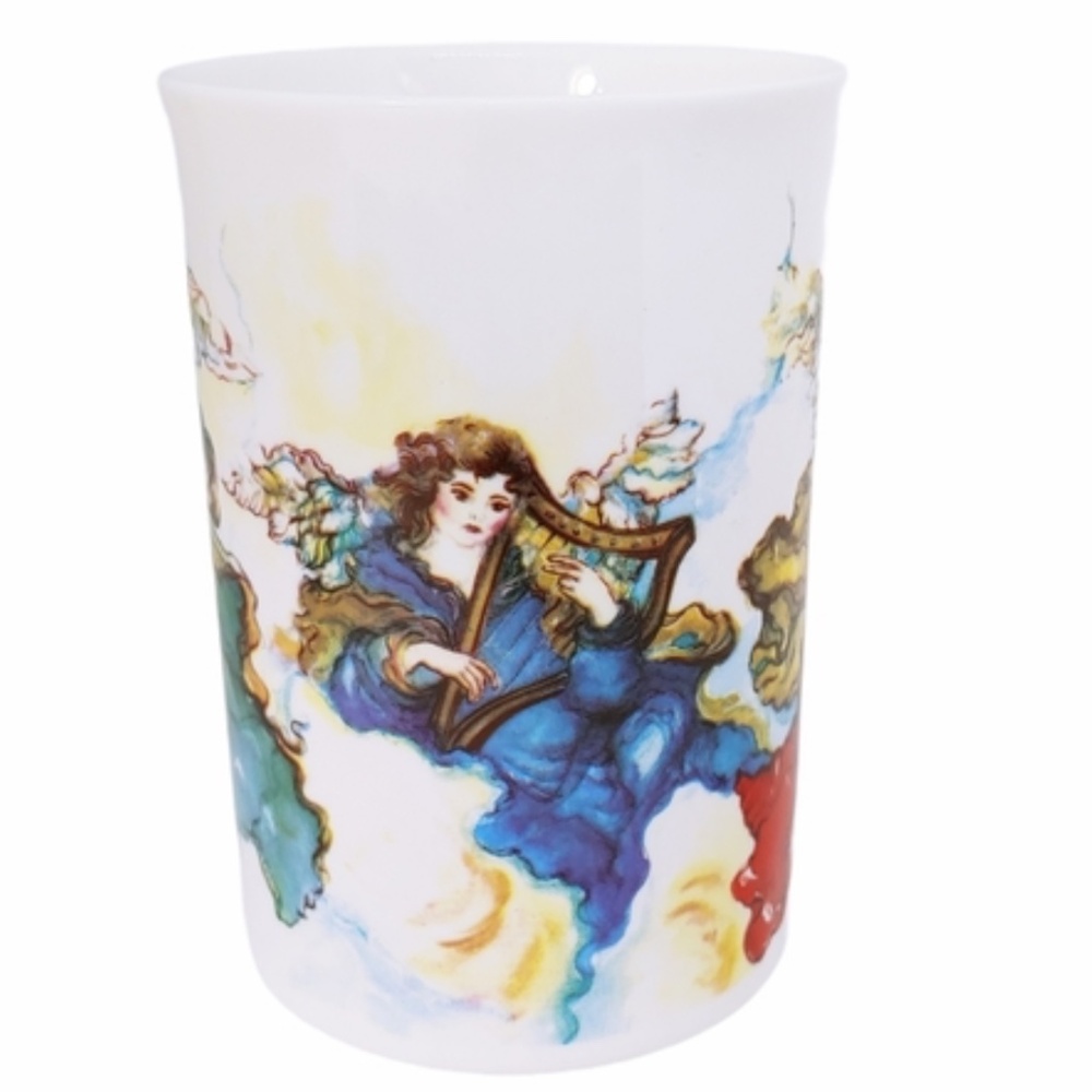 1993 POTPOURRI DESIGNS FINE BONE CHINA ANGEL MOTIF